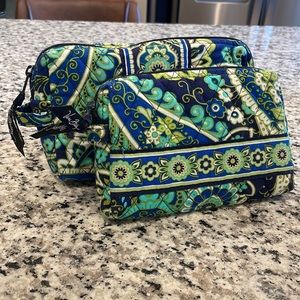 Vera Bradley cosmetic bags (pair)
